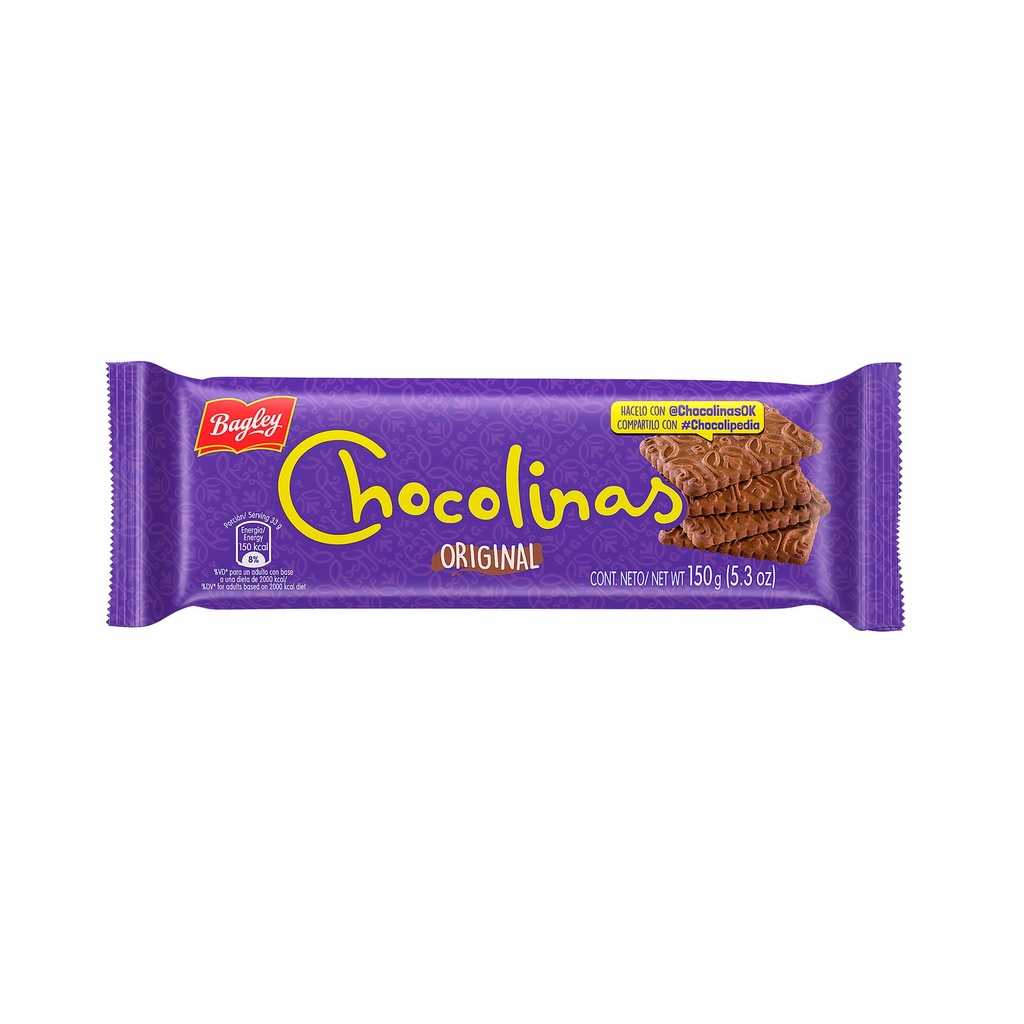 GALLETITAS DE CHOCOLATE CHOCOLINAS 150g