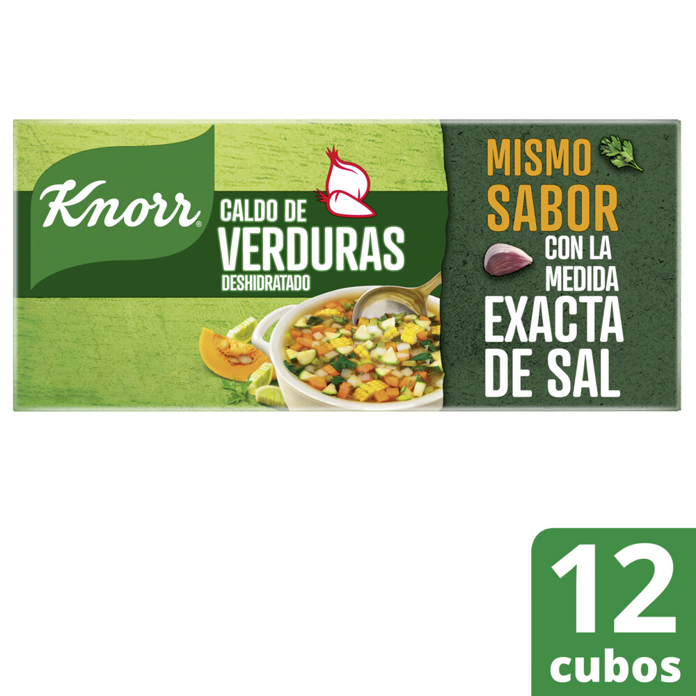 CALDO DE VERDURAS DESHIDRATADO X 12U KNORR 114g