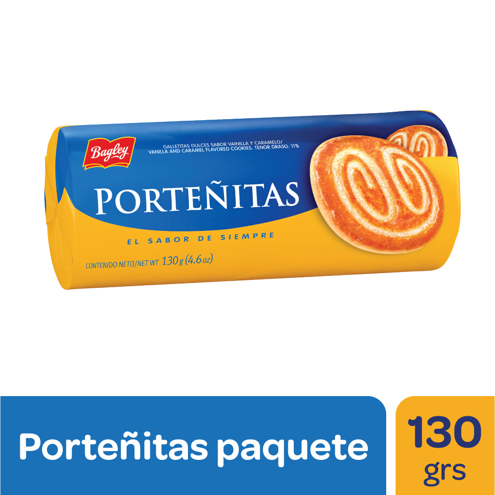 GALLETITAS VAINILLA Y CARAMELO PORTEÑITAS 139g