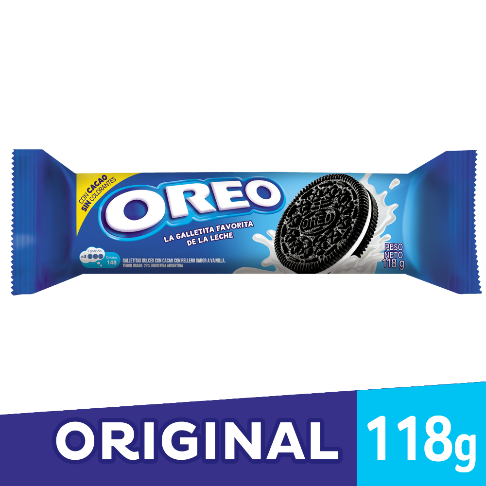 GALLETITAS DE CHOCOLATE RELLENAS S/VAINILLA OREO 118g