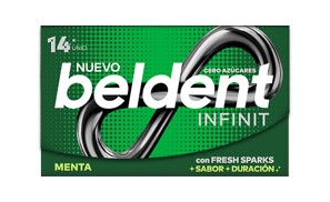 CHICLES DIETETICOS MENTA BELDENT INFINIT 26g