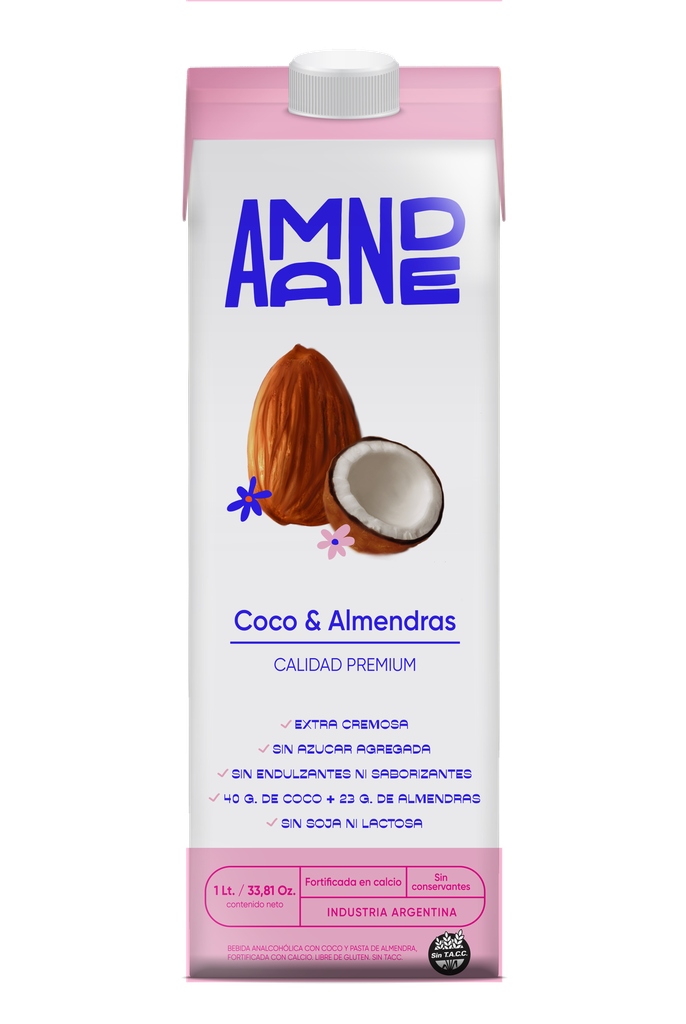 BEBIDA DE COCO &amp; ALMENDRAS AMANDE 1000ml
