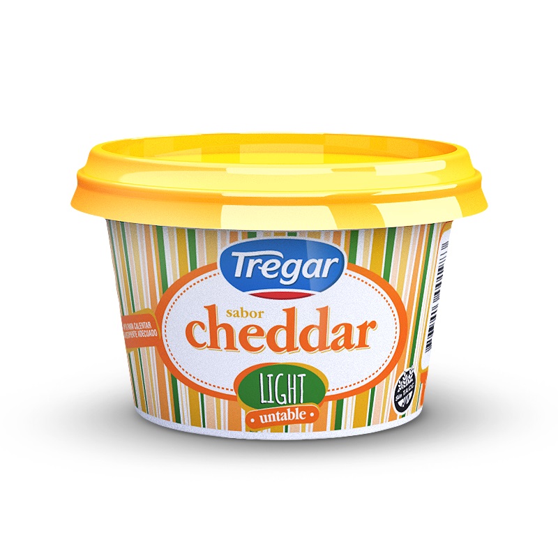 QUESO UNTABLE LIGHT S/CHEDDAR TREGAR 190g