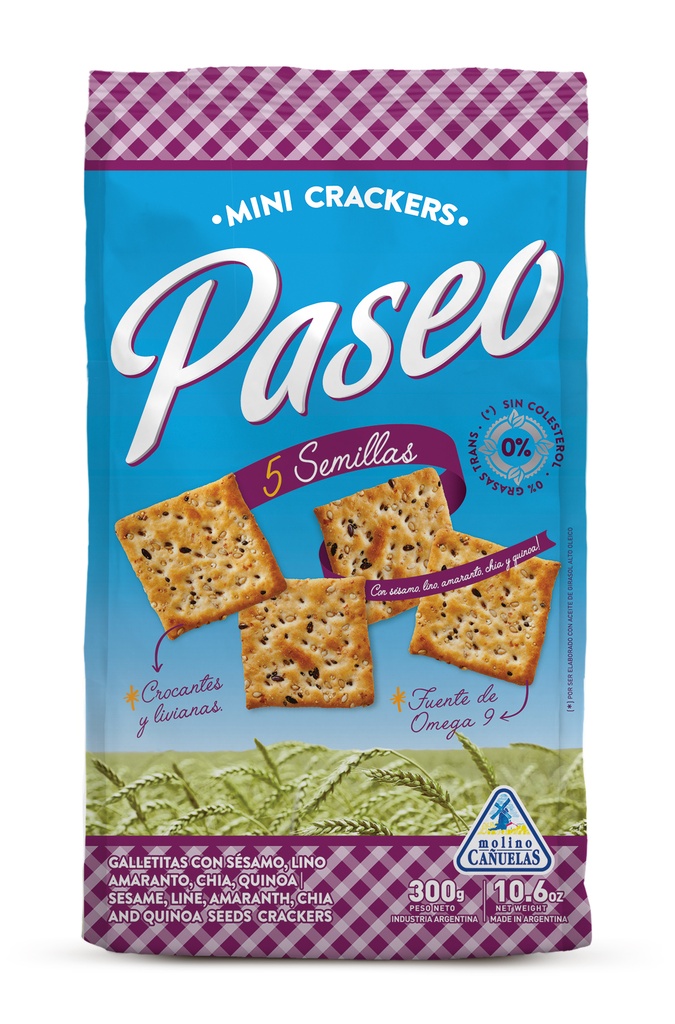 GALLETITAS CINCO SEMILLAS BOLSA PASEO 250g