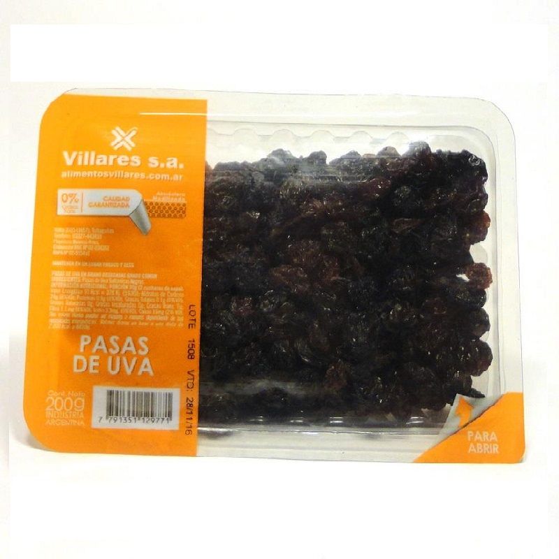 PASAS DE UVA VILLARES 200g