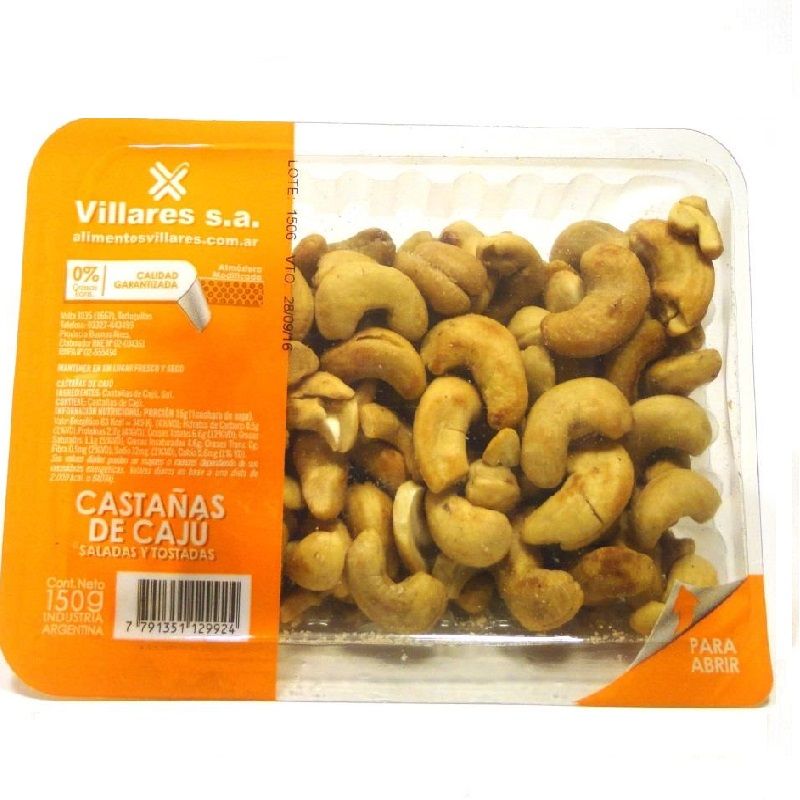 CASTAÑAS DE CAJU VILLARES 150g