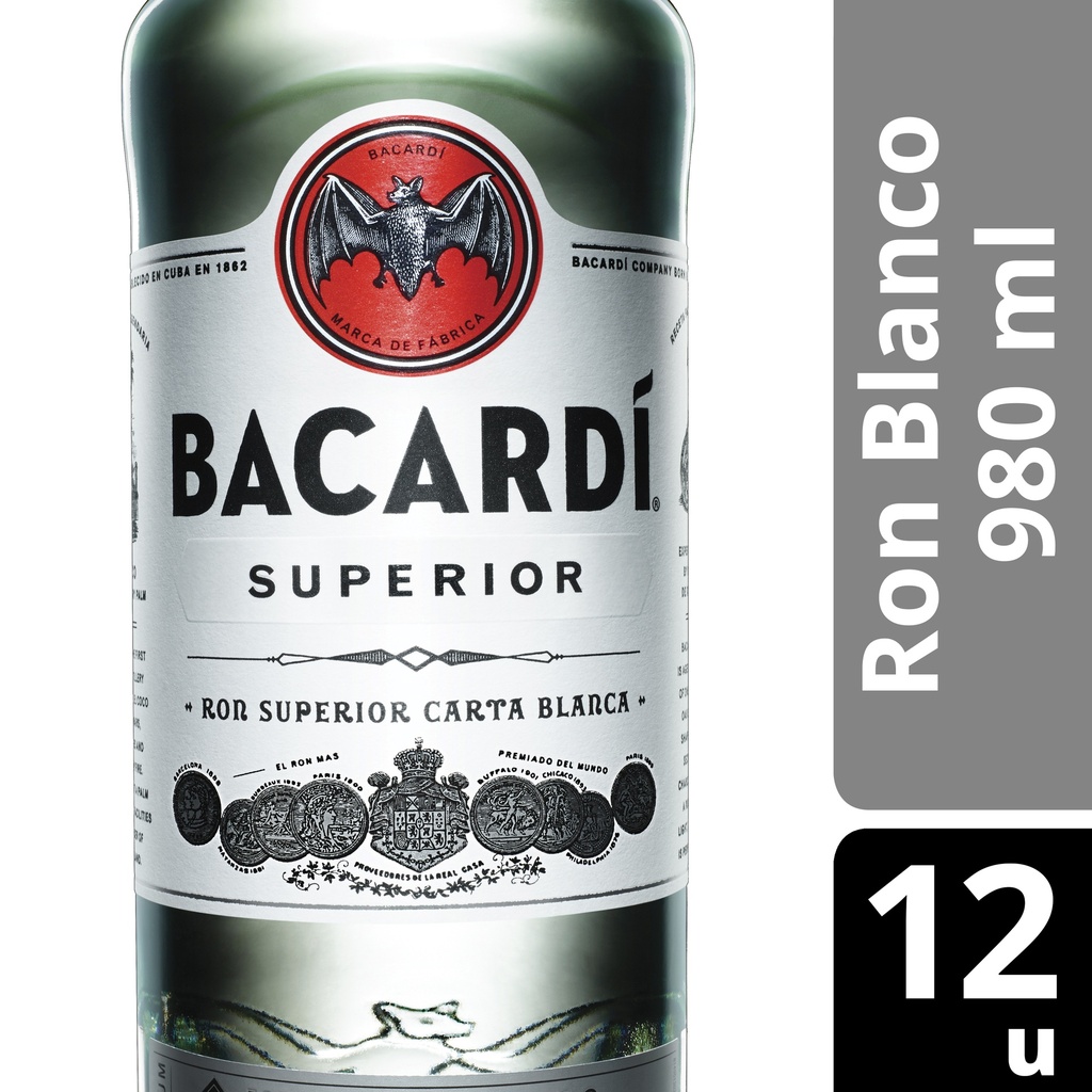 RON CARTA BLANCA BACARDI 750ml