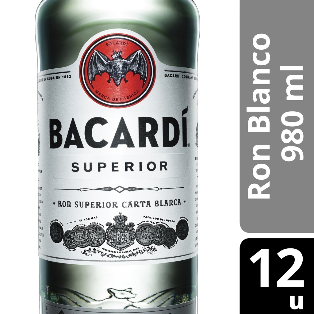 RON CARTA BLANCA BACARDI 750ml