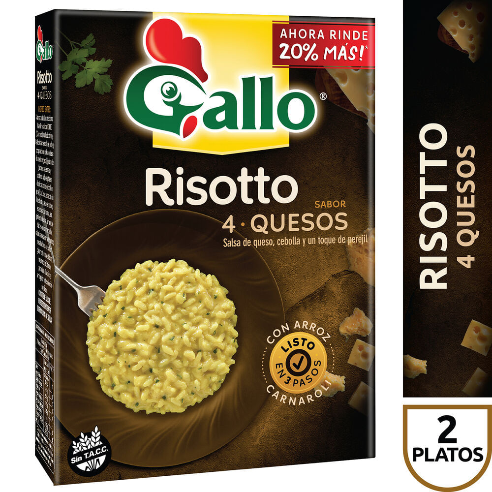RISOTTO S/4 QUESOS ESTUCHE GALLO 240g