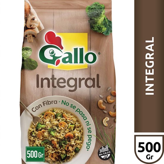 ARROZ INTEGRAL LARGO FINO GALLO 500g