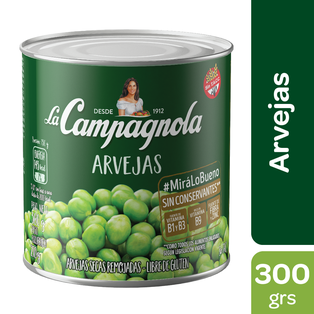 ARVEJAS SECAS REMOJADAS LACAMPAGNOLA 300g